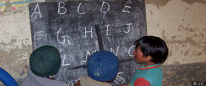 Enfants scolarisés à Tangso enfants-ecole